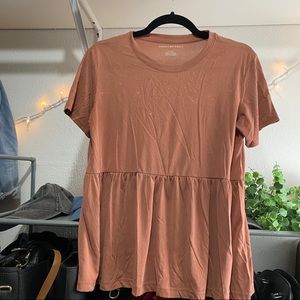 American Eagle peplum tee shirt
